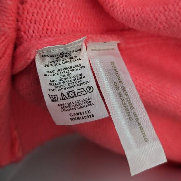 Loft Cardigan Size XS Barbiecore Concert Brunch Party Bright Pink Star Picnic - Picture 8 of 11